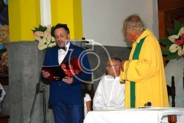 La Virgen de las Nieves estrena himno en el 75 aniversario de la Parroquia de Lomo Magullo (Foto TA)